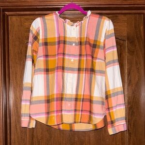 J. Crew Multicolor Plaid Button-Down Shirt